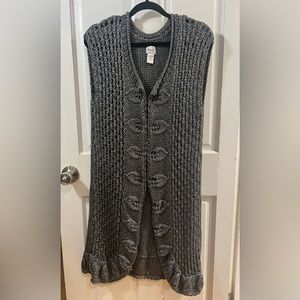 Chico’s sweater vest grey size 2